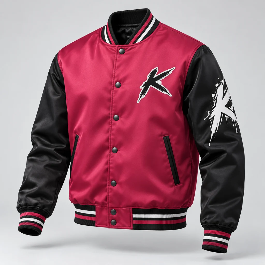Rose Signal Jacket in Rose / Black, front view